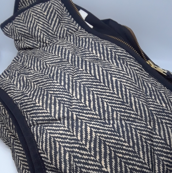J. Crew Puffer vest herringbone xxs - Picture 2 of 5